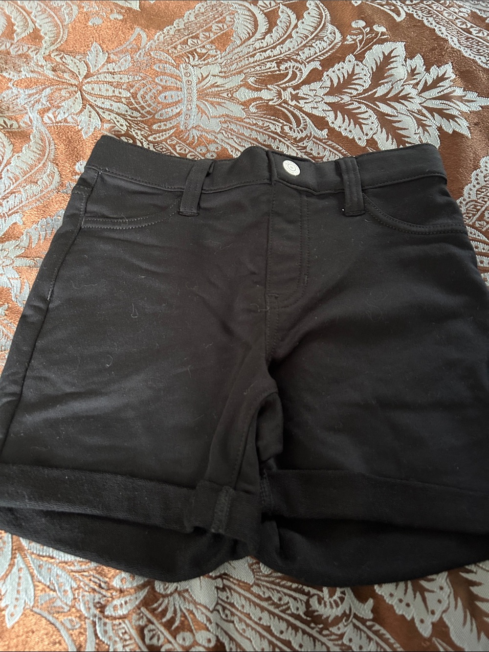 Old Navy Black Cuffed Jean Shorts
